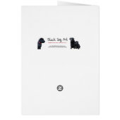 Cute Black Lab Labrador Retriever Dog Cards (Back)