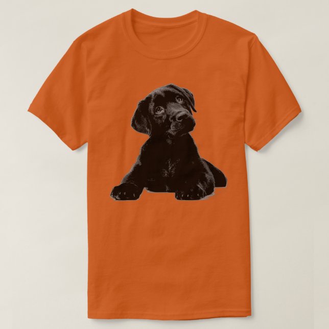 Cute Black Lab Puppy Dog Animal Lover -gigapixel-s T-Shirt (Design Front)