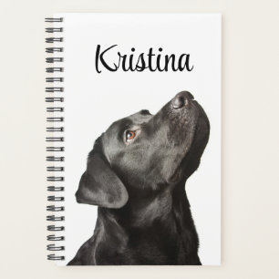 Cute Black Lab Puppy Dog Love Labrador Retriever Planner