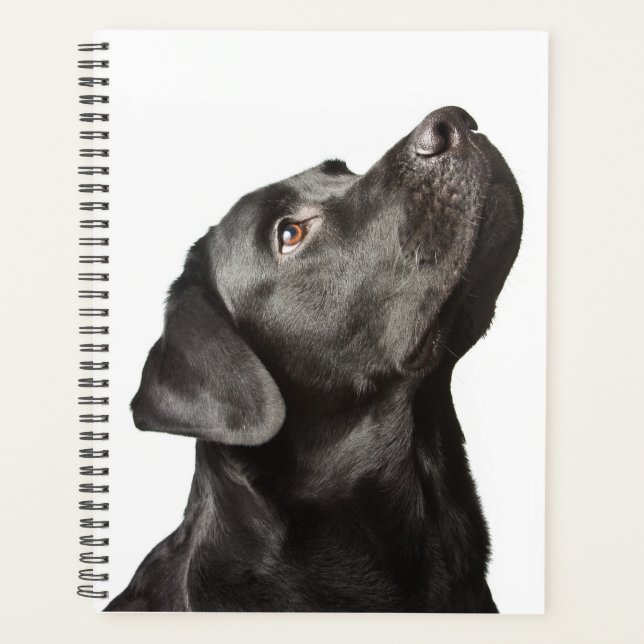 Cute Black Lab Puppy Dog  Love Labrador Retriever  Planner (Front)