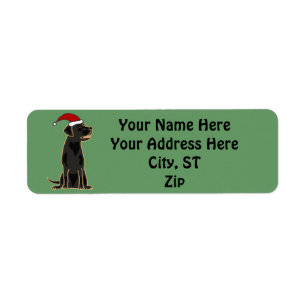 Cute Black Labrador Christmas Labels / Gift tags