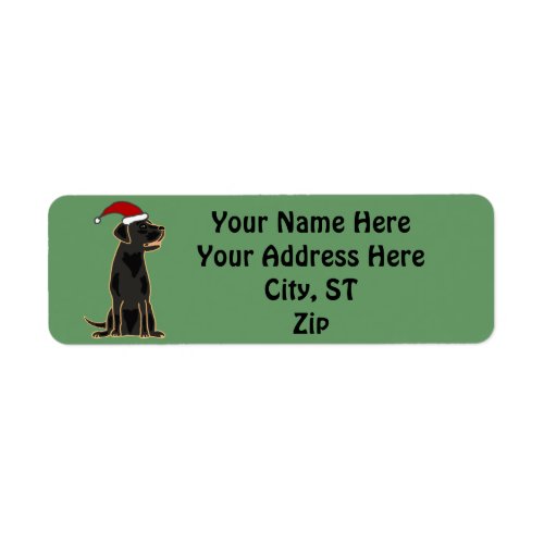 Cute Black Labrador Christmas Labels  Gift tags