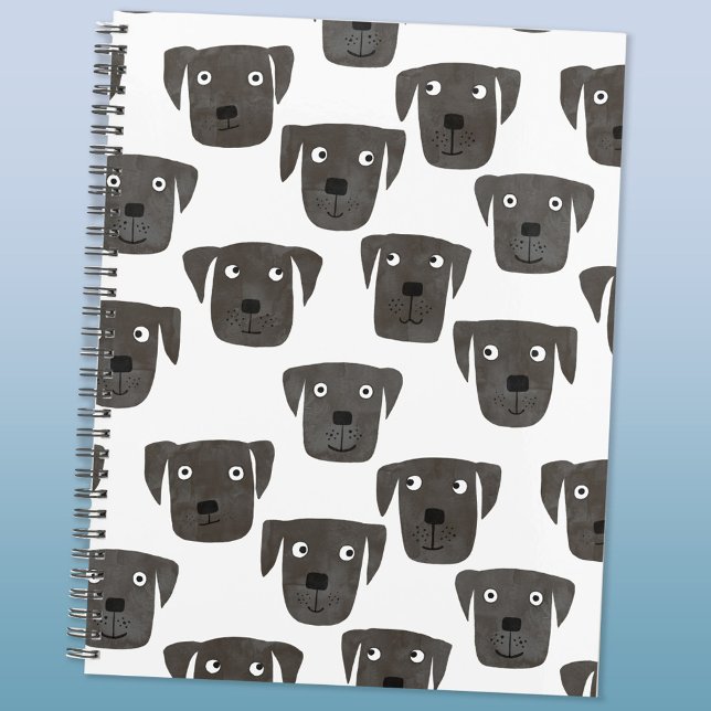 Cute Black Labrador Retriever Dog Notebook (Creator Uploaded)