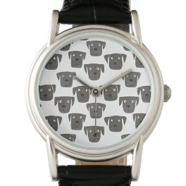 Cute Black Labrador Retriever Dog Watch