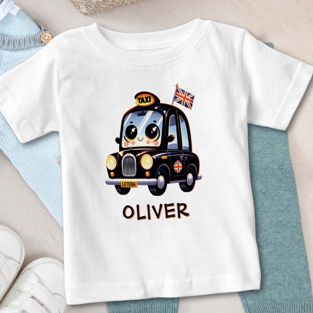 Cute Black London Taxi Baby T-Shirt (Creator Uploaded)