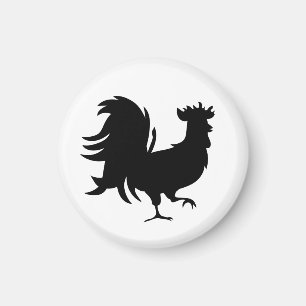 Cute Black lucky rooster Magnet