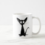 Cute Black Oriental Kitten - Cat Lover&#39;s Art Coffee Mug at Zazzle
