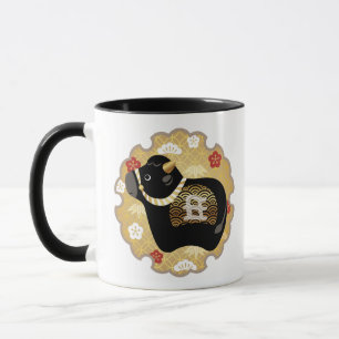 Cute black ox, Chinese New Year of the Ox Mug