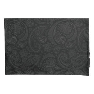 Cute black paisley pattern pillow case