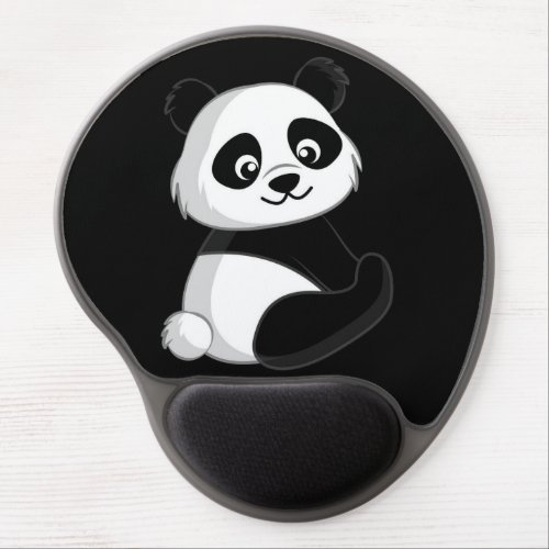 Cute Black Panda Gel Mouse Pad
