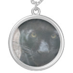 Cute Black Panther Silver Plated Necklace