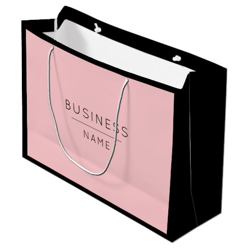 Cute Black  Pink Business PromotionalShopping Large Gift Bag