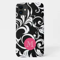 Pink Tie-Dye Monogram Protective iPhone Case - Small Print