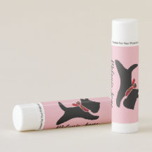 Cute Black Scottie Dog Your Name and Color