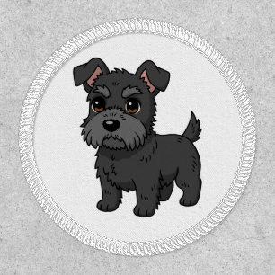 Cute Black Scottish Terrier Dog Patch