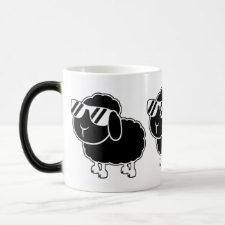 Cute Black Sheep Cartoon Color Morph Mug