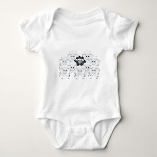 Cute Black Sheep of the Family Baby Bodysuit