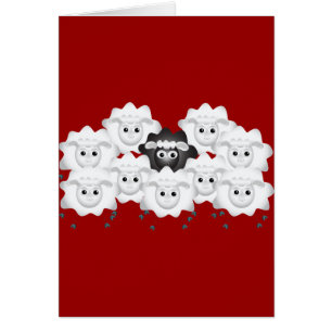 Cute Black Sheep of the Family Cards