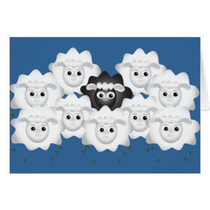 Cute Black Sheep of the Family Cards