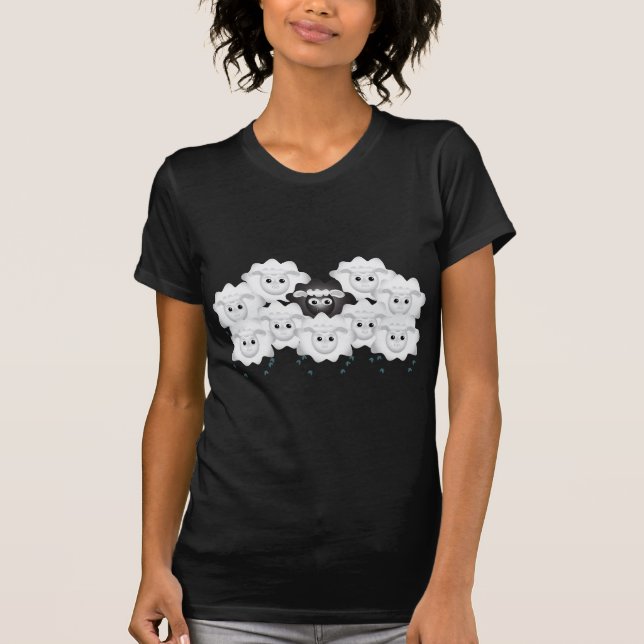 Cute Black Sheep of the Family T-Shirt (Front)