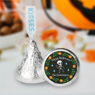 Cute Black Skeleton Halloween Trick or Treat Hershey®'s Kisses®