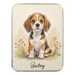 Cute Black Tan & White Tricolor Beagle Puppy Jigsaw Puzzle
