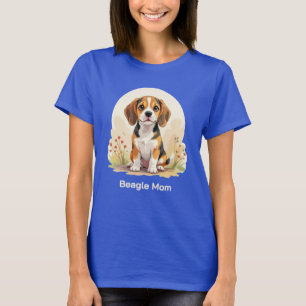 Cute Black Tan & White Tricolor Beagle Puppy T-Shirt