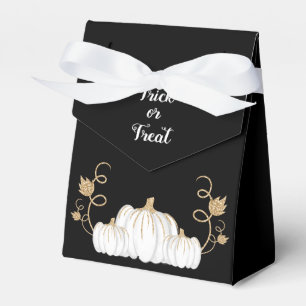 Cute Black trick Or Treat Pumpkin Halloween Favor Boxes