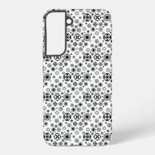 Cute black white arabesque decorative pattern samsung galaxy s22+ case