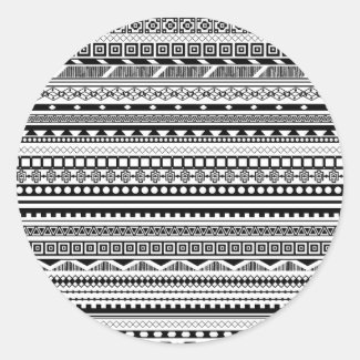 Cute black white aztec patterns design