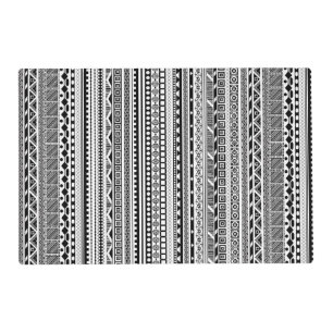 Cute black white aztec patterns design placemat