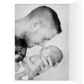 Cute Black & White Best Papa Bear Ever (Inside (Left))