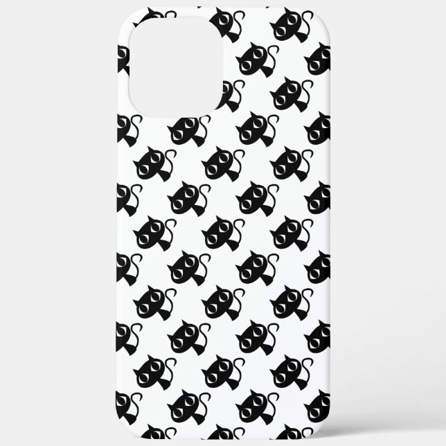 Cute black white cats patterns Case-Mate iPhone case (Back)