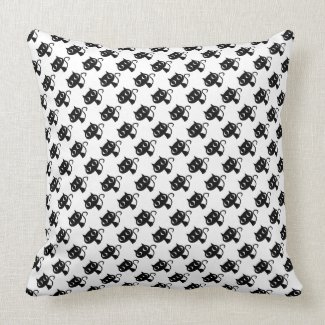 Cute black white cats patterns
