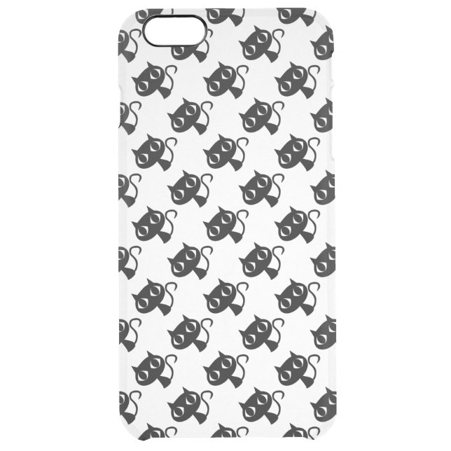 Cute black white cats patterns uncommon iPhone case (Back)