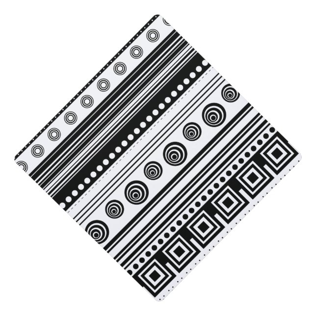 Cute black white decorative aztec texture graduation cap topper (Front)