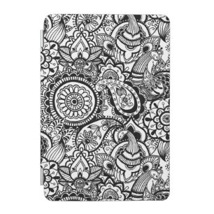 Cute black white floral paisley iPad mini cover