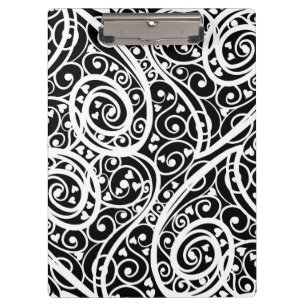 Cute black white hearts love background design lon clipboard