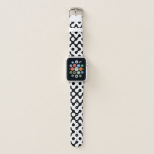 Cute black white labyrinth pattern apple watch band