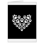 Cute Black White Paw Print (Front)