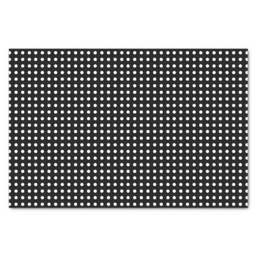 Cute Black  White Polka Dot Pattern Halloween Tissue Paper
