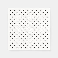 Cute black & white polka dots pattern Paper 