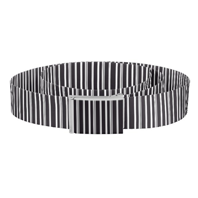 Cute black white stripes belt (Coil)