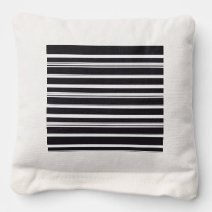 Cute black white stripes cornhole bags
