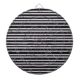Cute black white stripes dart board