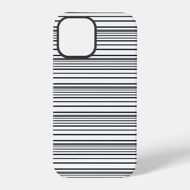 Cute black white stripes iPhone case (Back)