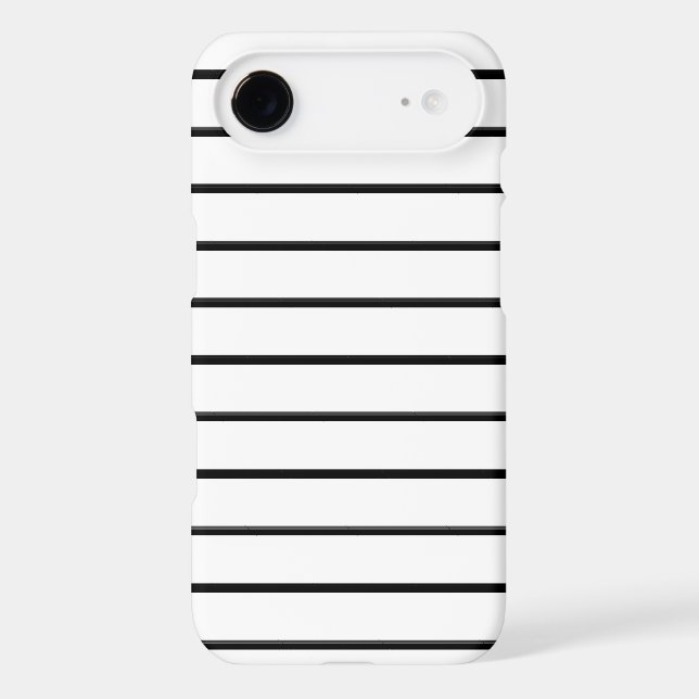 Cute black white stripes iPhone case (Back)