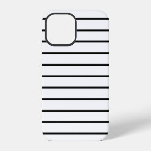 Cute black white stripes iPhone 12 pro case