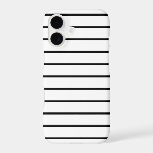 Cute black white stripes iPhone case (Back)