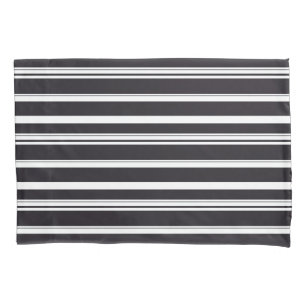 Cute black white stripes pillow case